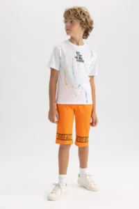 DeFacto Boys' Printed Bermuda Shorts Y1285a622sm - Image 2