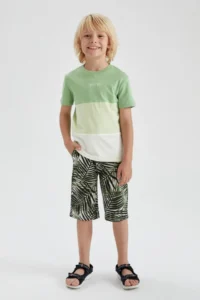 DeFacto Boys' Patterned Bermuda Shorts Y6500a622hs