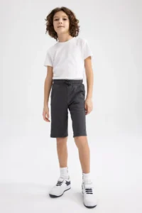 DeFacto Boys' Regular Fit Pique Shorts - Image 2
