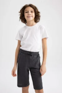 DeFacto Boys' Regular Fit Pique Shorts - Image 3
