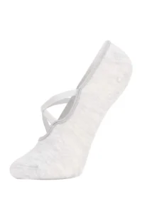 DeFacto Women's 2-pack Cotton Non-Slip Sole Pilates Socks - Image 2