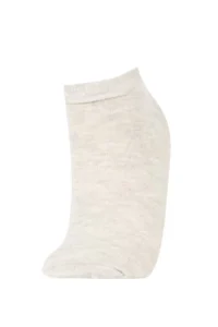 DeFacto Women's 5-pack Cotton Polka Dot Striped Booties Socks - Image 3