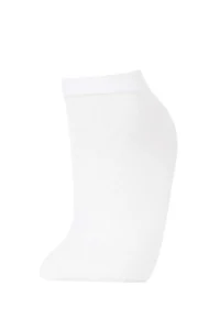 DeFacto Women's 5-pack Cotton Polka Dot Striped Booties Socks - Image 4