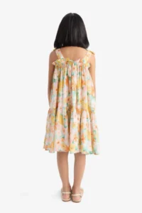 DeFacto Strappy Floral Patterned Summer Dress Girl - Image 5