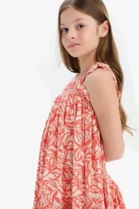 DeFacto Strappy Floral Patterned Summer Dress Girl - Image 4