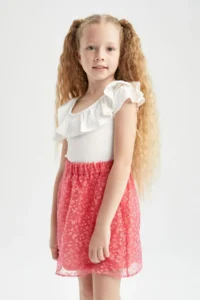 DeFacto Girls' Flexible Belli Tulle Skirt Y9153a622hs