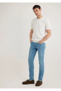 Mavi James Premium Blue Light Blue Jeans Trousers - Image 2