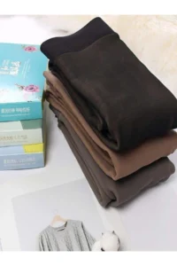 MİSTİRİK Ravena Model Hairy Woven Thin Pantyhose that Keeps Warm, Tightens and Tightens, Black Color - Image 5