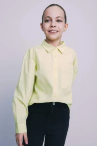 DeFacto Girl's Oversize Poplin Long Sleeve Shirt - Image 3