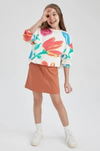 DeFacto Girls' Gabardine Skirt Z4942a623sm - Image 3