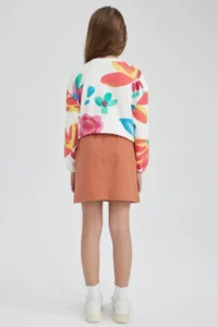 DeFacto Girls' Gabardine Skirt Z4942a623sm - Image 6