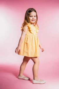 DeFacto Baby Girl Sleeveless Linen Look Dress - Image 2