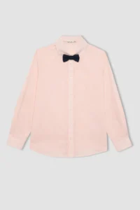 DeFacto Boy's Polo Collar 2-Piece Long Sleeve Shirt Z5453a623sm - Image 7