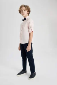 DeFacto Polo Collar 2-Piece Long Sleeve Shirt Boy - Image 2