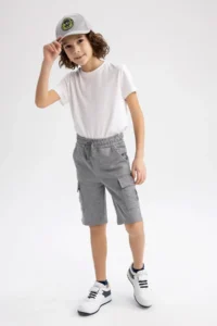 DeFacto Boys' Cargo with pocket Shorts Z5539a623sm - Image 3