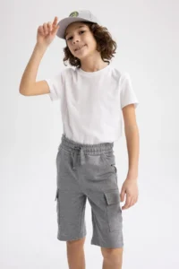DeFacto Boys' Cargo with pocket Shorts Z5539a623sm - Image 4