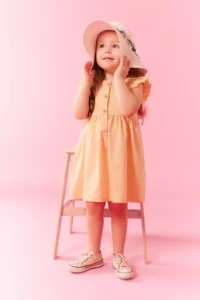 DeFacto Baby Girl Sleeveless Linen Look Dress Z7402a223sm - Image 2