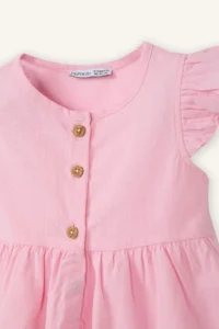 DeFacto Flared Poplin Dress Baby Girl - Image 2