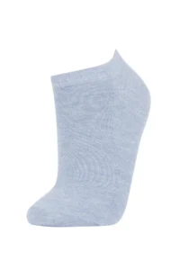 DeFacto Women's Animal Patterned 3-Piece Cotton Booties Socks - Image 3