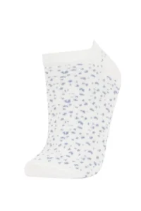 DeFacto Women's Animal Patterned 3-Piece Cotton Booties Socks - Image 4