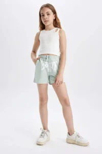 DeFacto Girls' Printed 2 Sets Shorts - Image 2