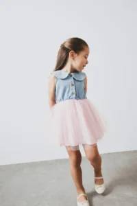 DeFacto Baby Girl Sleeveless Jeans Dress Z8262a223sm - Image 3