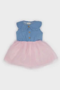 DeFacto Baby Girl Sleeveless Jeans Dress Z8262a223sm - Image 7