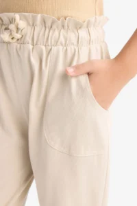 DeFacto Girl's Stretchy Waisted Jogger Sweatpants with Pockets - Image 5