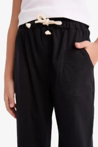 DeFacto Black Girls' Sweatpants with Elastic Waist Z8779A6/BK81 - Image 6
