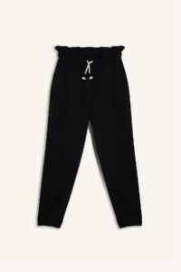 DeFacto Black Girls' Sweatpants with Elastic Waist Z8779A6/BK81 - Image 8