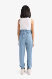 DeFacto Girl's Stretchy Waisted Jogger Sweatpants with Pockets - Image 5