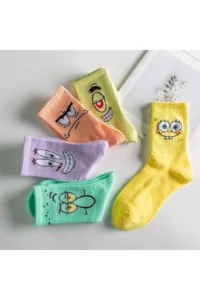 BGK Unisex Patterned College Socks 5 Sets Extra Rahat - Image 5