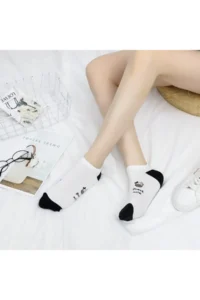 BGK 5 Sets Cow Patterned Short Women Socks - Image 3