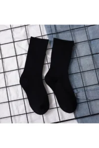 BGK Unisex College Plain Desensiz Socks 6 Adet - Image 2