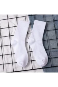 BGK Unisex College Plain Desensiz Socks 6 Adet - Image 3
