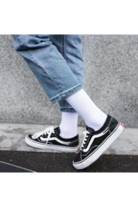 BGK Unisex College Plain Desensiz Socks 6 Adet - Image 5
