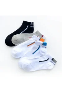 BGK Unisex 5 Sets Sports Slippers Socks Colorful Extra Rahat