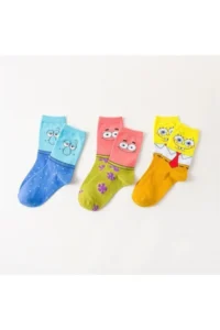 BGK Unisex Mixed Colorful Funny Tennis Socks 3 Piece