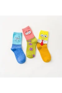 BGK Unisex Mixed Colorful Funny Tennis Socks 3 Piece - Image 5