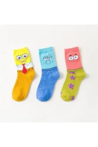 BGK Unisex Mixed Colorful Funny Tennis Socks 3 Piece - Image 6