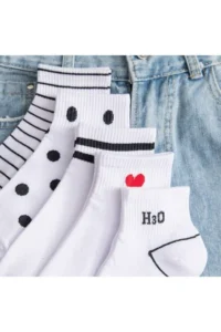 BGK Women Patterned Slippers Socks 5 Sets - Image 3