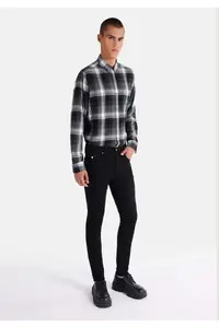 Colin's skinny Fit Low Waist Narrow Leg Men's Black denim Jeans Pants