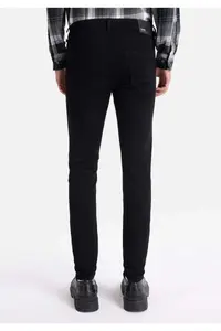 Colin's skinny Fit Low Waist Narrow Leg Men's Black denim Jeans Pants - Image 2