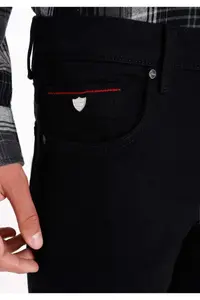 Colin's skinny Fit Low Waist Narrow Leg Men's Black denim Jeans Pants - Image 5