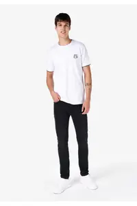 Colin's skinny Fit High Waist Pocket slim Leg Men's Black Jeans Pants