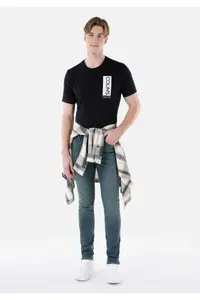 Colin's Straight Fit Men Black jeans Pants