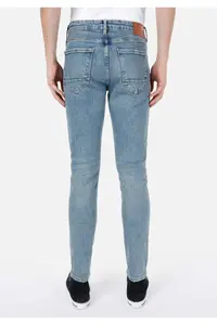 Colin's slim Fit Low Waist Narrow Leg Men's Indigo Jeans Trousers - Image 2