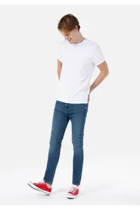 Colin's Skinny Fit High Waist Narrow Leg Men's Indigo Denim Jean Trousers