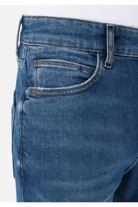 Colin's Skinny Fit High Waist Narrow Leg Men's Indigo Denim Jean Trousers - Image 5