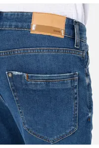 Colin's Skinny Fit High Waist Narrow Leg Men's Indigo Denim Jean Trousers - Image 6